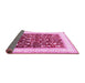Sideview of Persian Pink Traditional Rug, tr3169pnk