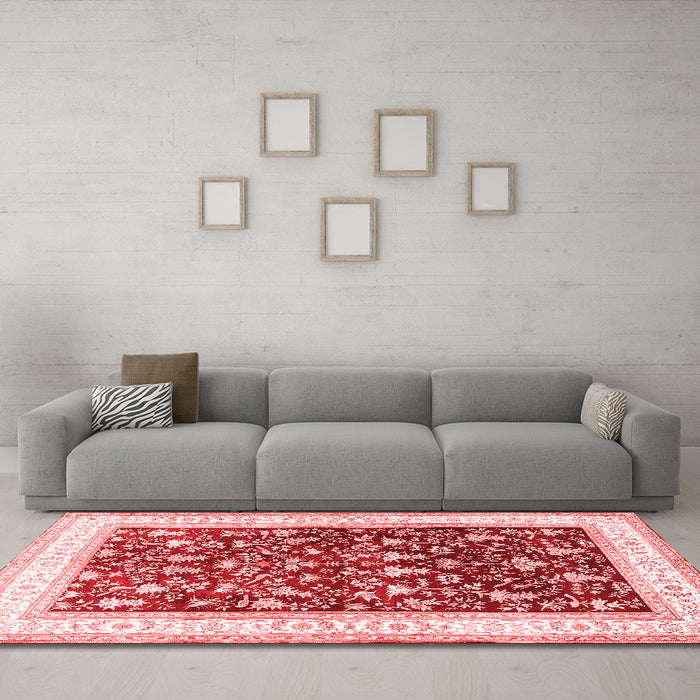 Traditional Red Washable Rugs