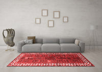 Machine Washable Persian Red Traditional Rug, wshtr316red