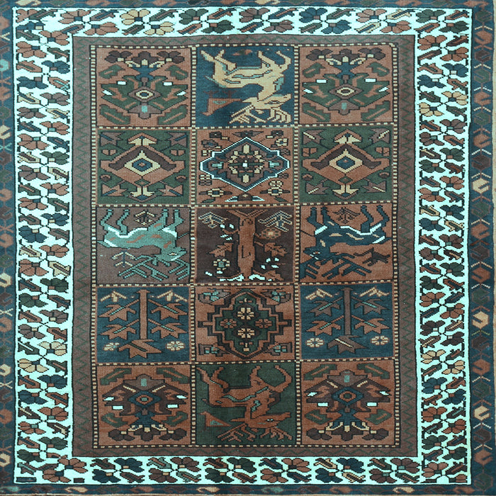 Square Persian Light Blue Traditional Rug, tr316lblu