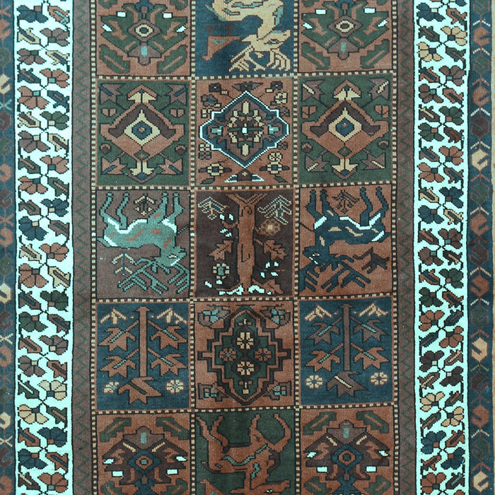 Machine Washable Persian Light Blue Traditional Rug, wshtr316lblu