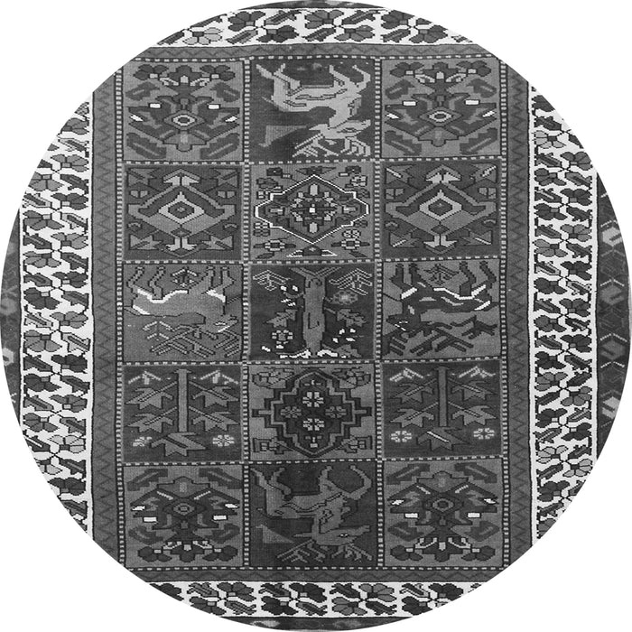 Square Persian Gray Traditional Rug, tr316gry