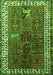 Serging Thickness of Machine Washable Persian Green Traditional Area Rugs, wshtr316grn