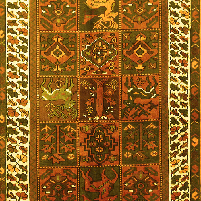 Machine Washable Persian Yellow Traditional Rug, wshtr316yw