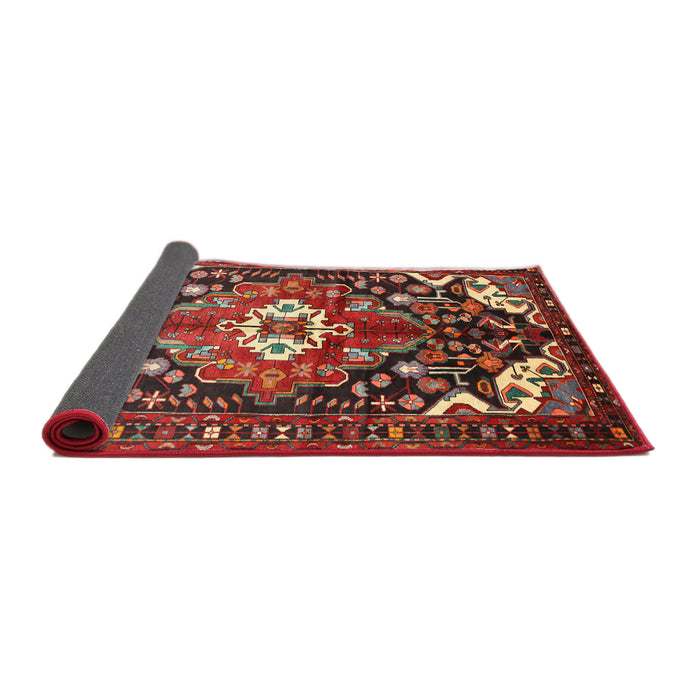 Sideview of Traditional Dark Almond Brown Persian Rug, tr317