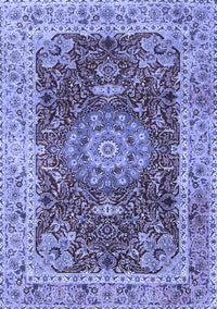 Medallion Blue Traditional Rug, tr3170blu