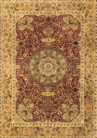 Medallion Brown Traditional Rug, tr3170brn