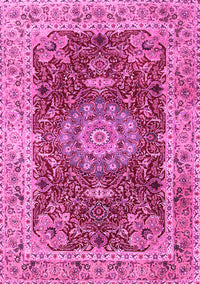 Medallion Pink Traditional Rug, tr3170pnk