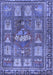 Machine Washable Animal Blue Traditional Rug, wshtr3171blu