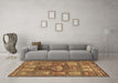 Machine Washable Animal Brown Traditional Rug in a Living Room,, wshtr3171brn