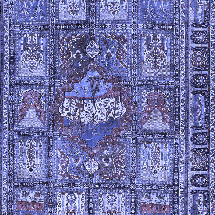 Animal Blue Traditional Rug, tr3171blu