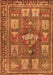 Animal Orange Traditional Rug, tr3171org