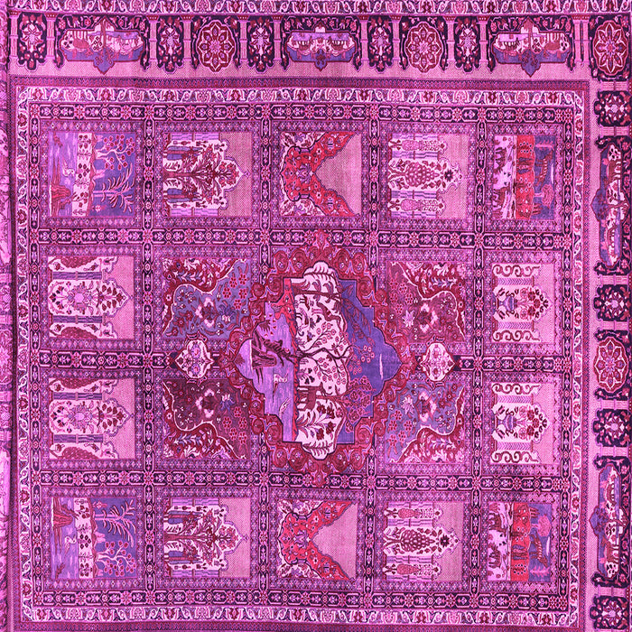 Square Machine Washable Animal Pink Traditional Rug, wshtr3171pnk