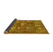 Sideview of Animal Yellow Traditional Rug, tr3171yw