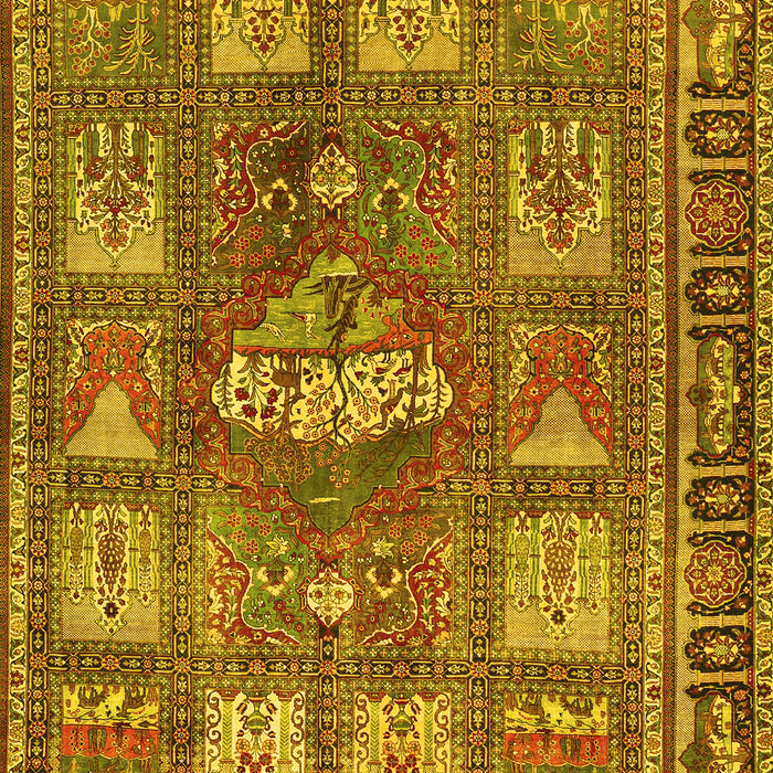 Animal Yellow Traditional Rug, tr3171yw