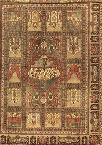 Animal Brown Traditional Rug, tr3171brn