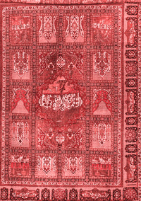 Animal Red Traditional Rug, tr3171red