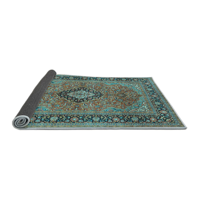 Sideview of Persian Light Blue Traditional Rug, tr3172lblu