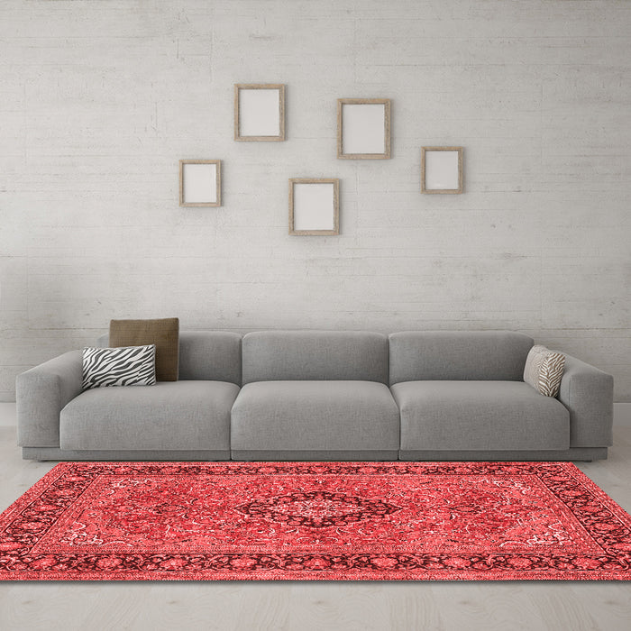 Traditional Red Washable Rugs