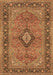 Machine Washable Persian Brown Traditional Rug, wshtr3172brn