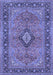 Machine Washable Persian Blue Traditional Rug, wshtr3172blu