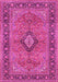 Machine Washable Persian Pink Traditional Rug, wshtr3172pnk