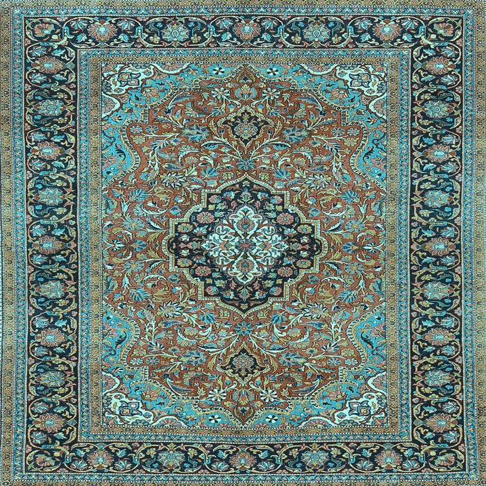 Square Persian Light Blue Traditional Rug, tr3172lblu