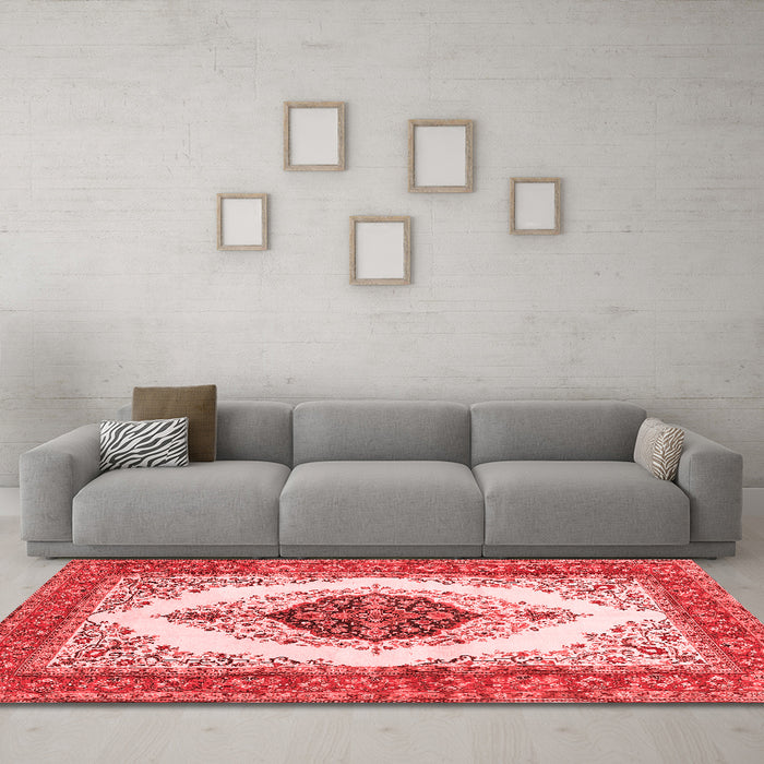 Traditional Red Washable Rugs
