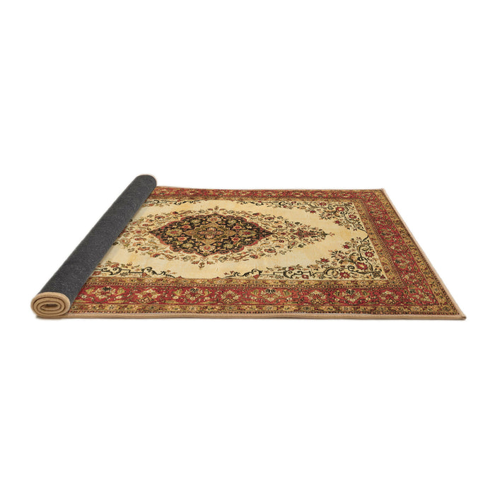 Sideview of Persian Brown Traditional Rug, tr3173brn