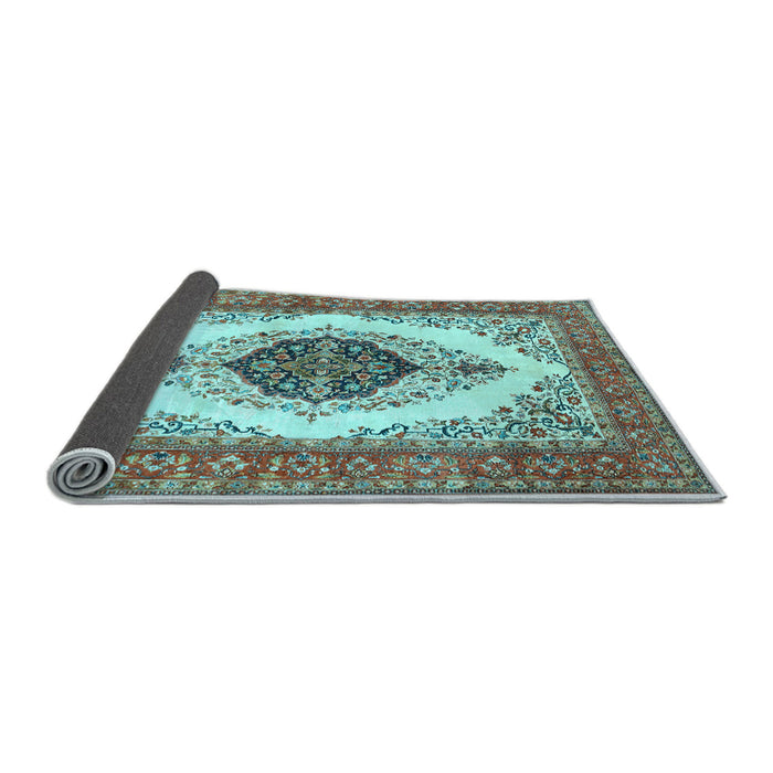 Sideview of Persian Light Blue Traditional Rug, tr3173lblu