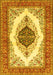 Machine Washable Persian Yellow Traditional Rug, wshtr3173yw