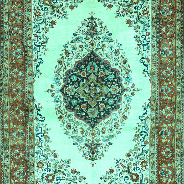 Persian Turquoise Traditional Rug, tr3173turq