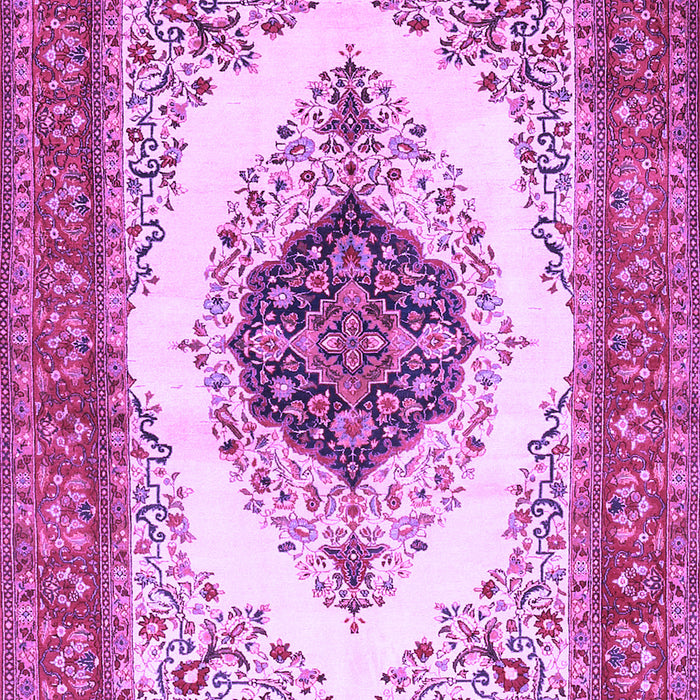Machine Washable Persian Purple Traditional Area Rugs, wshtr3173pur