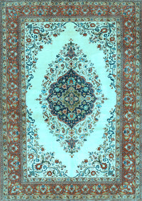 Persian Light Blue Traditional Rug, tr3173lblu