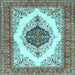 Square Persian Light Blue Traditional Rug, tr3173lblu