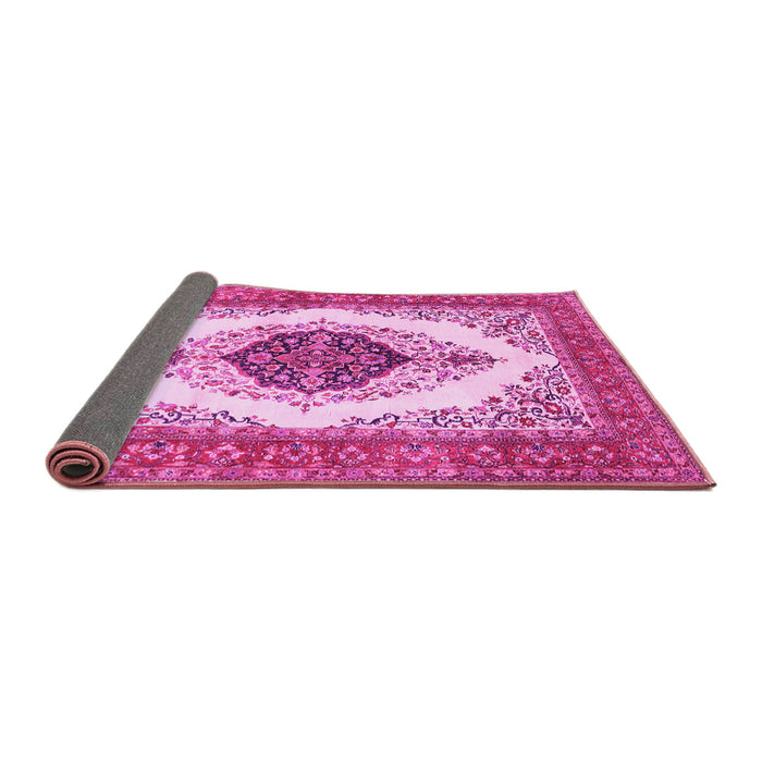 Sideview of Persian Pink Traditional Rug, tr3173pnk