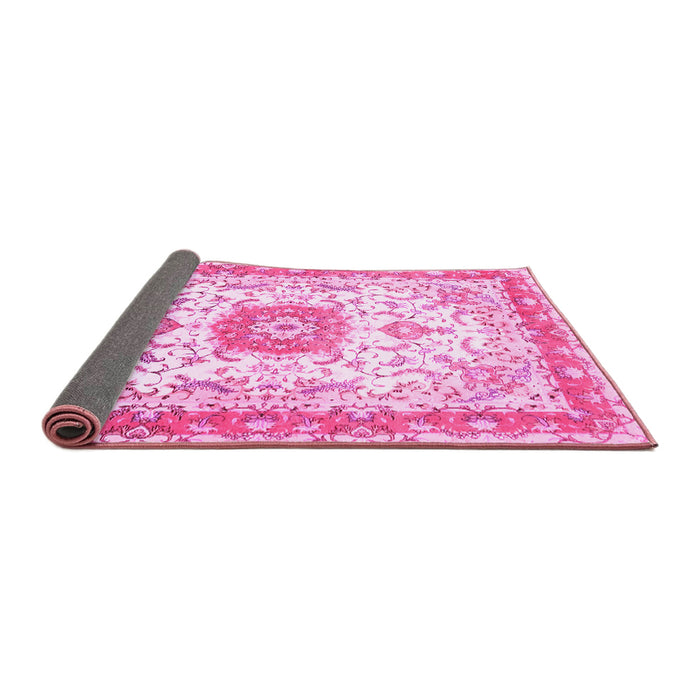 Sideview of Persian Pink Traditional Rug, tr3174pnk