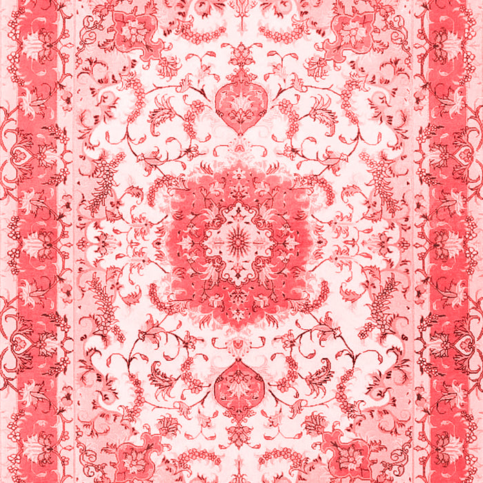 Machine Washable Persian Red Traditional Rug, wshtr3174red