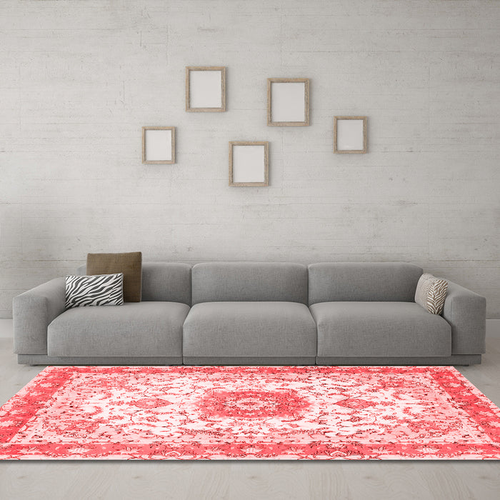 Traditional Red Washable Rugs