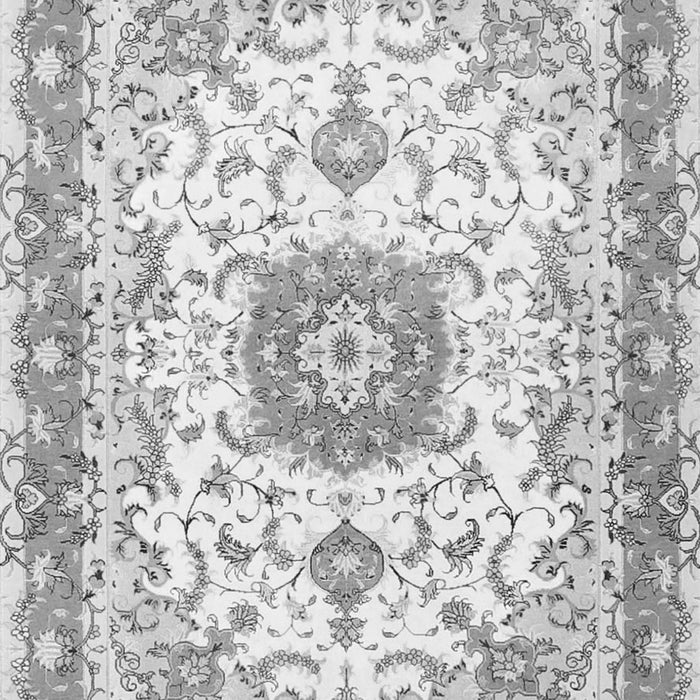 Serging Thickness of Machine Washable Persian Gray Traditional Rug, wshtr3174gry
