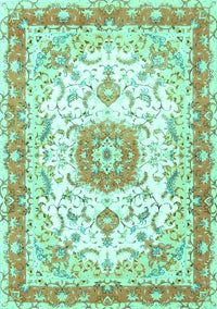 Persian Turquoise Traditional Rug, tr3174turq