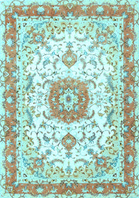 Persian Light Blue Traditional Rug, tr3174lblu