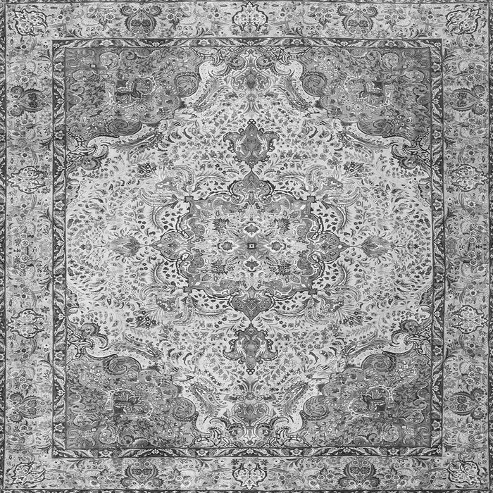 Serging Thickness of Persian Gray Traditional Rug, tr3175gry