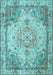 Machine Washable Persian Light Blue Traditional Rug, wshtr3175lblu