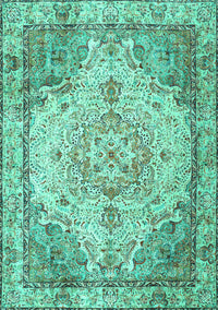 Persian Turquoise Traditional Rug, tr3175turq