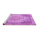 Sideview of Machine Washable Persian Purple Traditional Area Rugs, wshtr3175pur