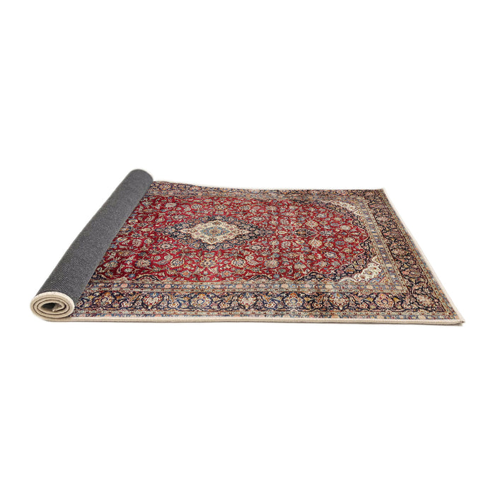 Sideview of Traditional Brown Red Persian Rug, tr3176