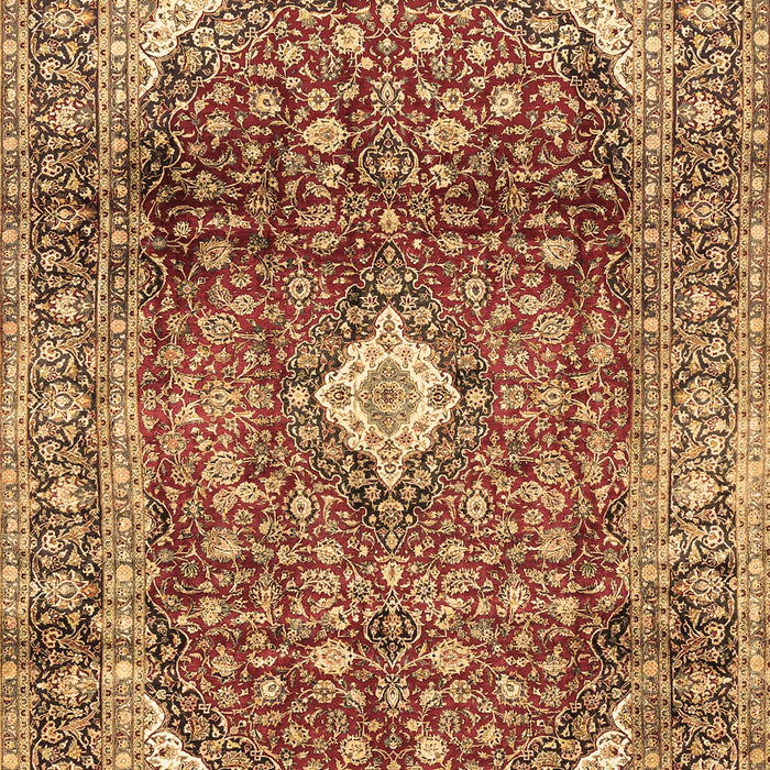 Machine Washable Persian Brown Traditional Rug, wshtr3176brn