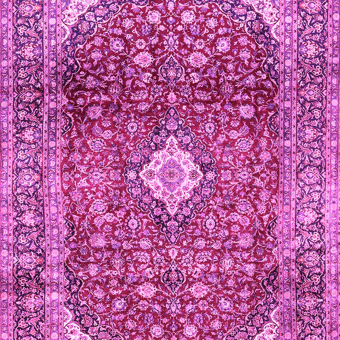 Machine Washable Persian Pink Traditional Rug, wshtr3176pnk