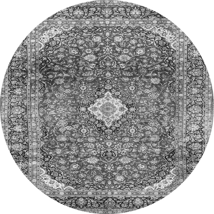 Square Persian Gray Traditional Rug, tr3176gry